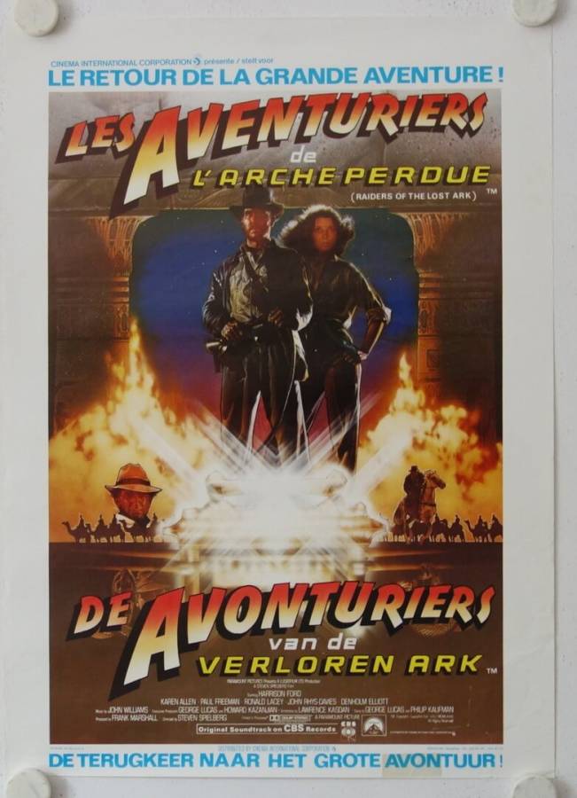Raiders of the Lost Ark re-release belgian movie poster
